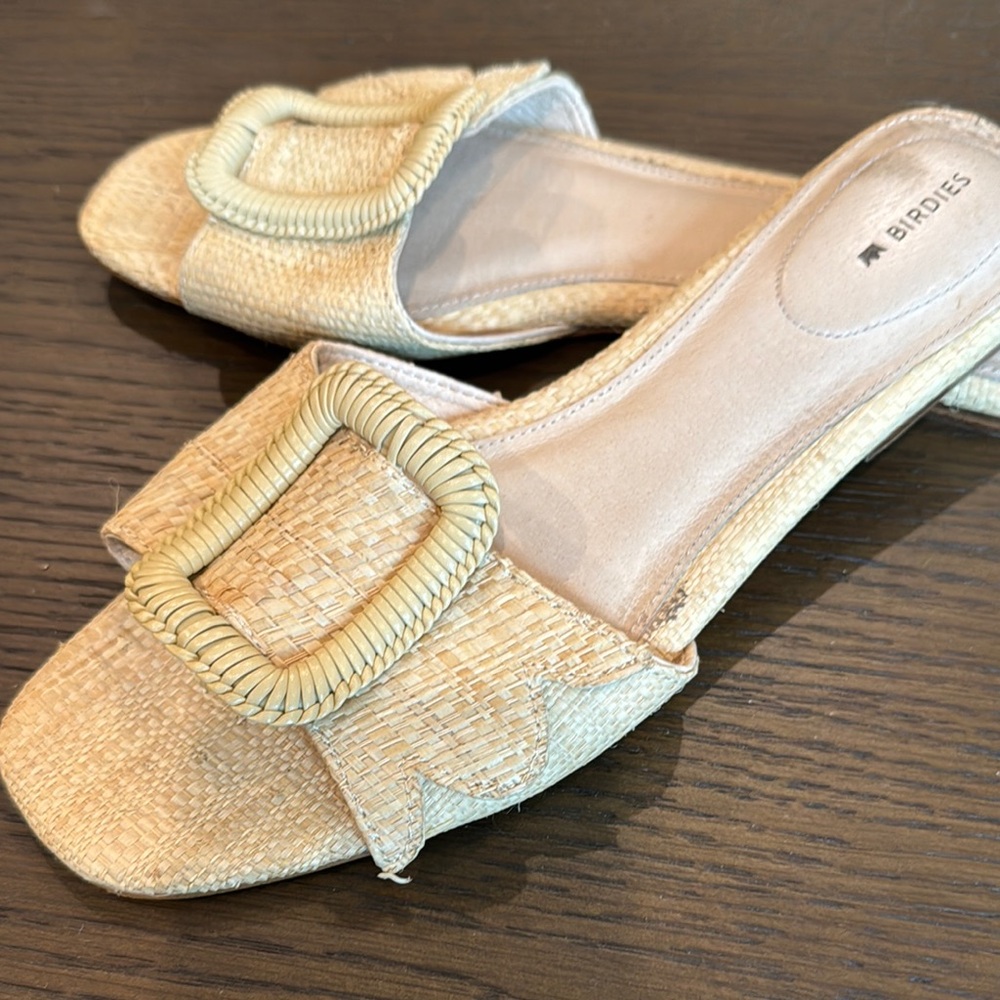 Birdies Raffia Slide Sandals - Picture 4 of 5